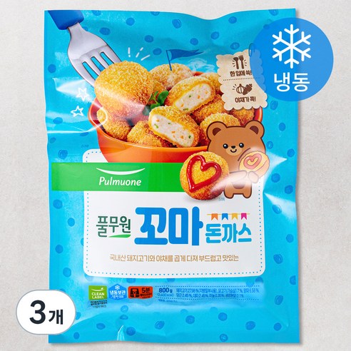 풀무원 꼬마 돈까스 (냉동), 800g, 3개