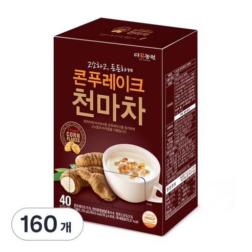 다농원 콘푸레이크 천마차, 18g, 40개입, 4개