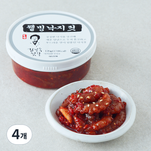 동광 김정숙 젓갈 웰빙낙지젓, 120g, 4개