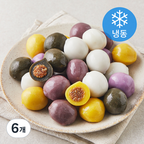 더바른 오색송편 (냉동), 550g, 6개