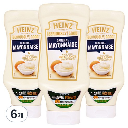 하인즈 굿 오리지널 마요네즈, 500ml, 3개