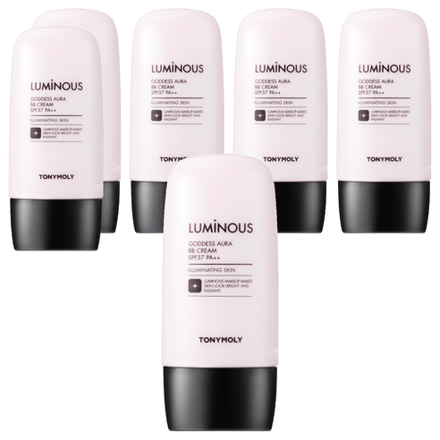 토니모리 루미너스 여신광채 비비크림 SPF37 PA++, 1호 화사한 베이지, 45g, 6개