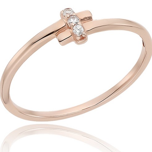 로이드 여성용 크로스 링 포인트 10K 반지 LRT22034T + 쇼핑백 로이드10k반지 Best Top5