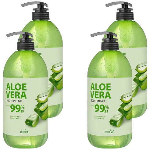 터치미 퓨리티 알로에베라 수딩젤, 1L, 4개
