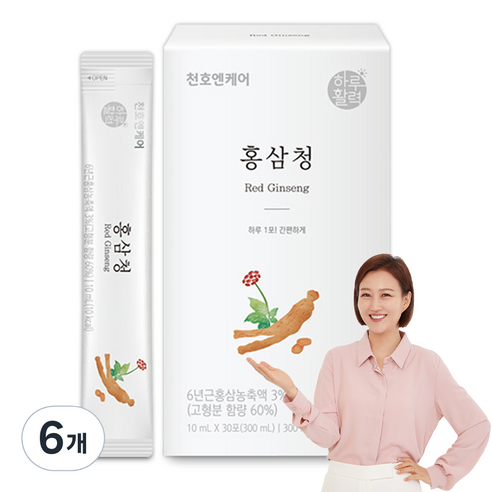 천호엔케어 홍삼청, 300ml, 6개