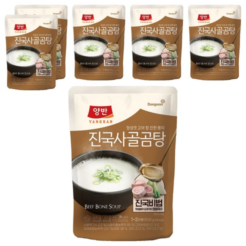 양반 진국 사골곰탕, 500g, 6개