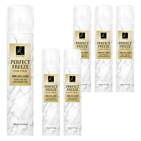 엘라스틴 퍼펙트 프리즈 헤어 스프레이, 300ml, 6개