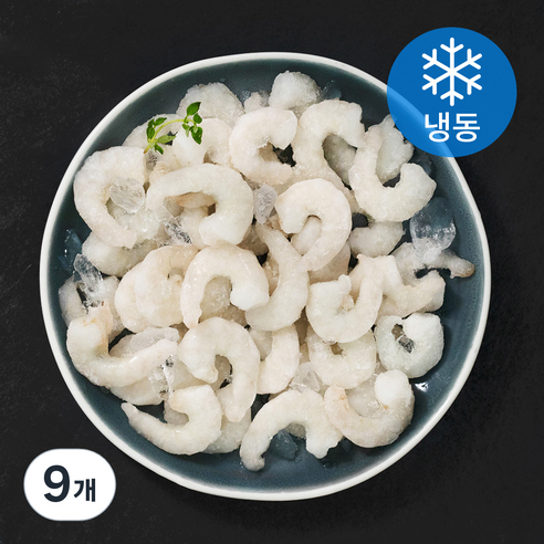 흰다리새우살 (냉동), 200g(소), 9개
