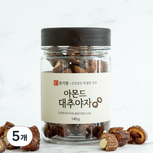 유기샘 아몬드 대추야자, 140g, 5개