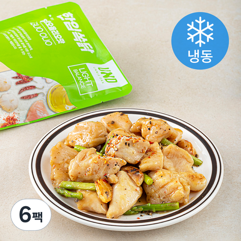 언니닭 한입쏙닭 알리오올리오맛 (냉동), 100g, 6팩