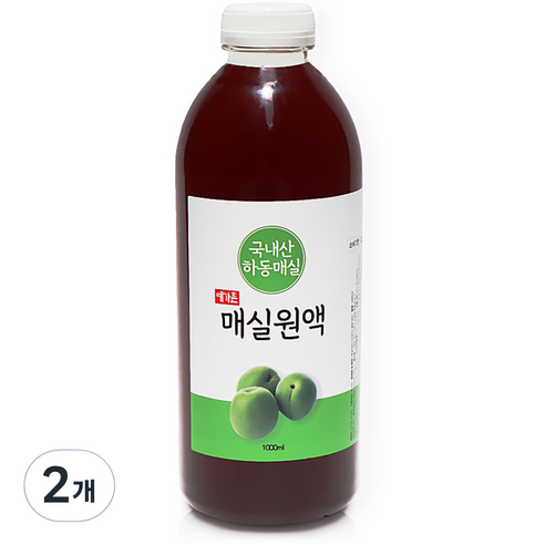 예가촌 매실청, 1000ml, 2개