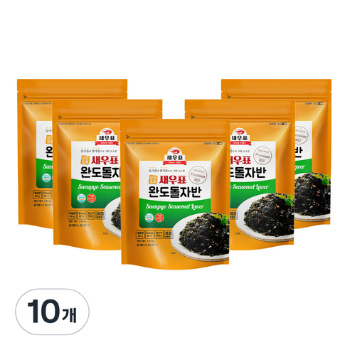 새우표 완도 고소한 돌자반, 40g, 10개