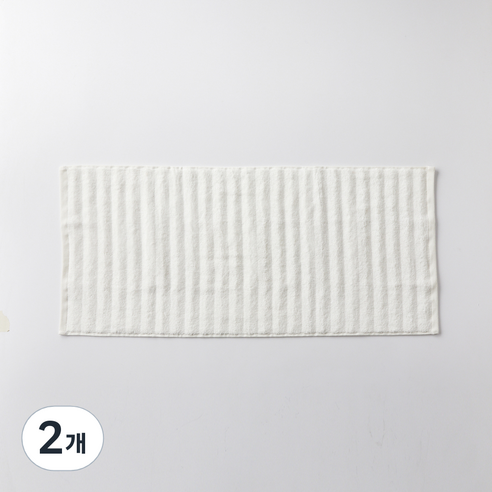 라피니라 모던하우스 자카드 세면 타월 230g 면사 40 x 90 cm, 2개, 아이보리