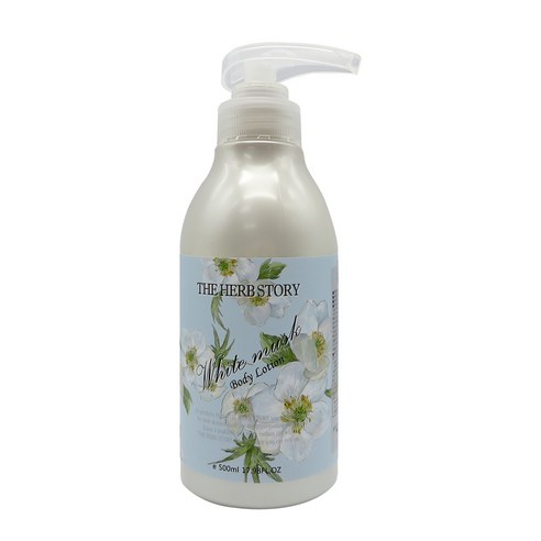더허브스토리 바디로션 화이트무스크, 1개, 500ml