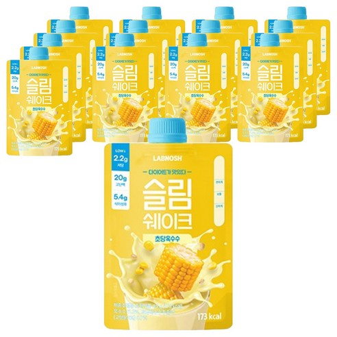 랩노쉬 슬림쉐이크 초당옥수수, 45g, 14개