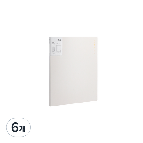 누사인 파스텔 모던 클리어 파일 20매, 6개, 베이지