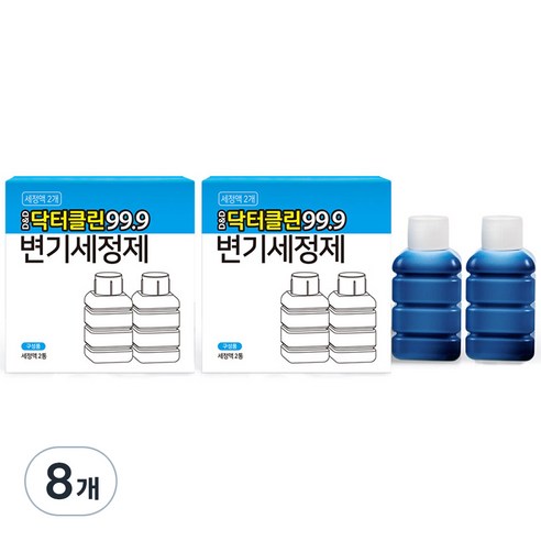 디앤디 닥터클린 99.9 리필용 변기세정액, 100ml, 8개