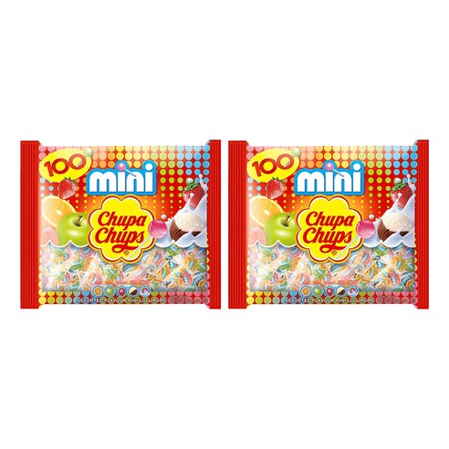 츄파춥스 막대사탕 미니 100p, 600g, 2개