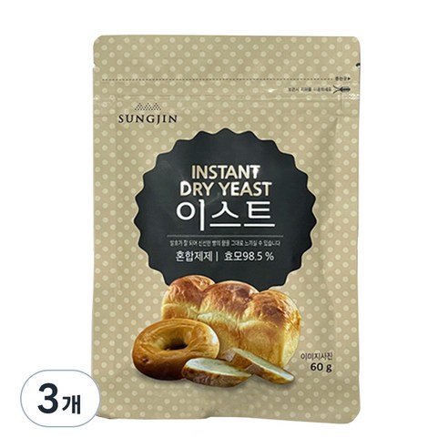 성진 이스트, 60g, 3개
