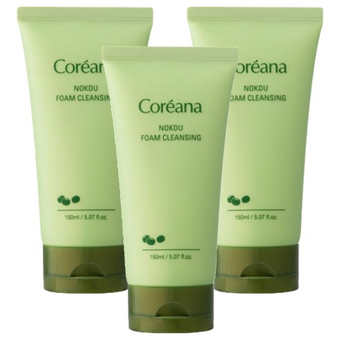 코리아나 녹두 클렌징폼, 150ml, 3개