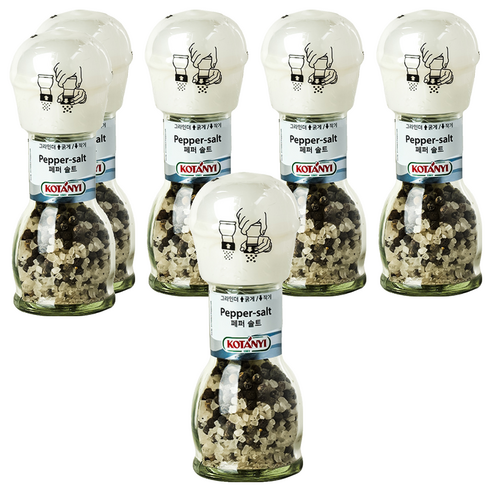 코타니 페퍼 솔트 그라인더, 65g, 6개