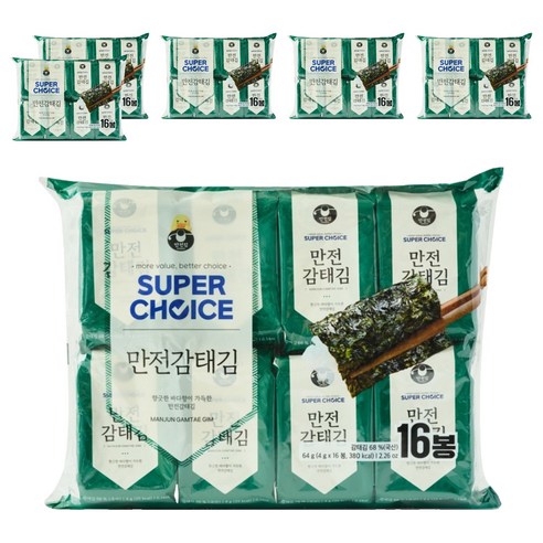 만전김 슈퍼초이스 감태김 16p, 64g, 6개