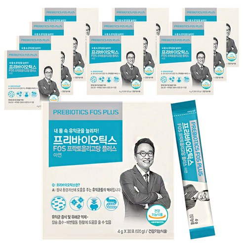 닥터신바이오 오한진 프리바이오틱스 FOS 프락토올리고당 플러스 1개월 유익균 먹이, 4g, 330포