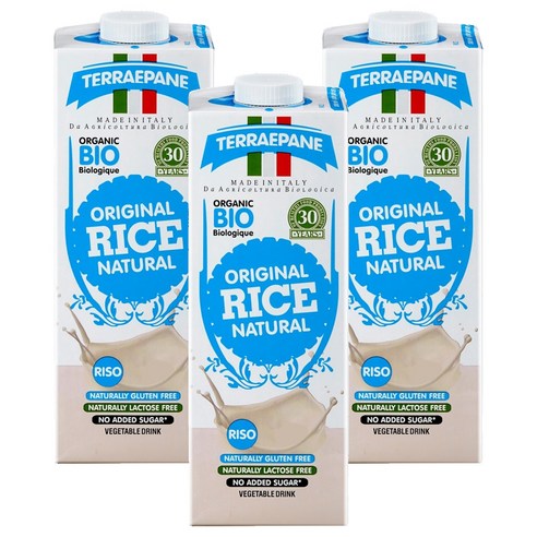 테라에판 유기농 라이스 드링크, 3개, 1L