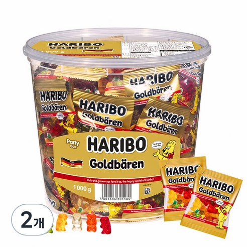 하리보 골드베렌 젤리, 1000g, 2개