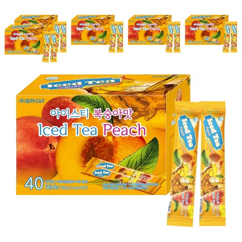 아이스티 복숭아, 14g, 40개입, 6개