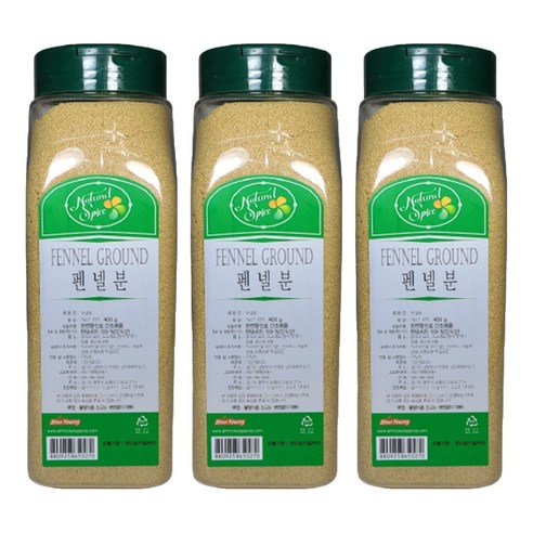 내츄럴스파이스 펜넬분, 400g, 3개