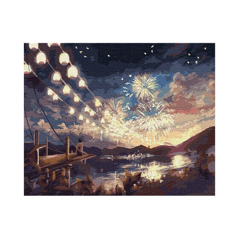 플레이어바웃 DIY 명화 그리기 세트 40 x 50 cm, 불꽃 놀이
