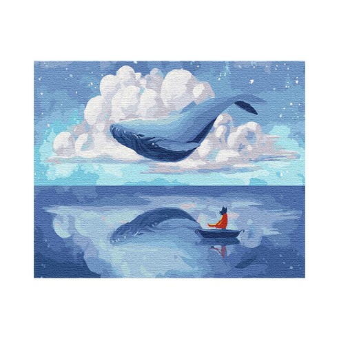 플레이어바웃 DIY 명화 그리기 세트 40 x 50 cm, 고래와구름, 1개