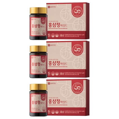 종근당건강 6년근 홍삼정 마일드, 480g, 3개
