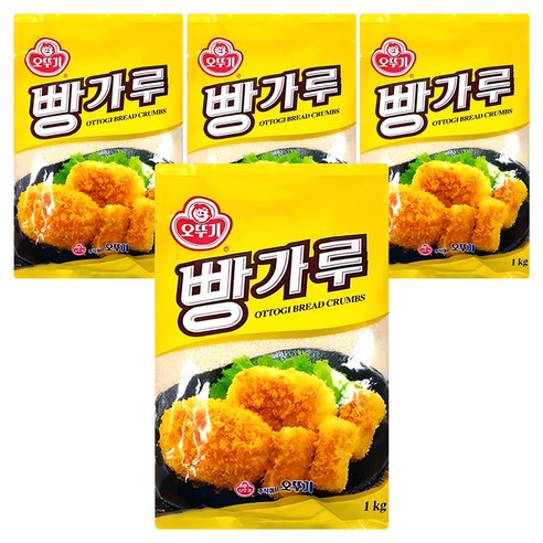 오뚜기 빵가루, 1kg, 4개