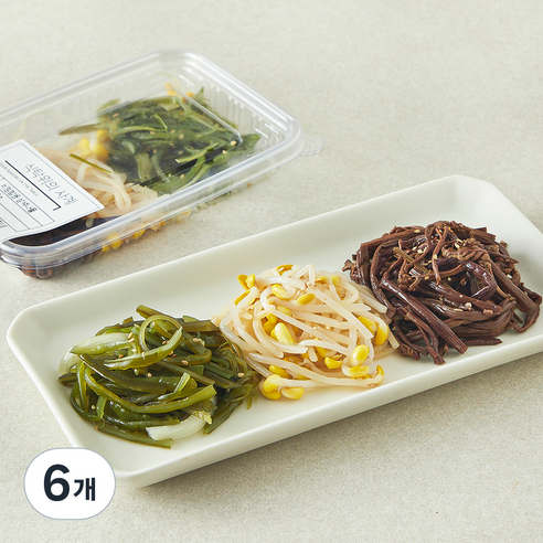 식탁위의사계 비빔밥용 삼색나물, 100g, 6개