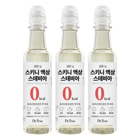 닥터트루 설탕 0g 스키니 액상 스테비아, 375g, 3개