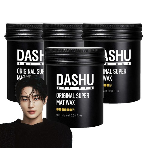 다슈 포 맨 프리미엄 오리지널 슈퍼 매트 헤어왁스, 100ml, 4개