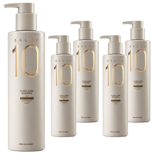 미쟝센 살롱 10 단백질 샴푸 극손상 모발용, 500ml, 5개