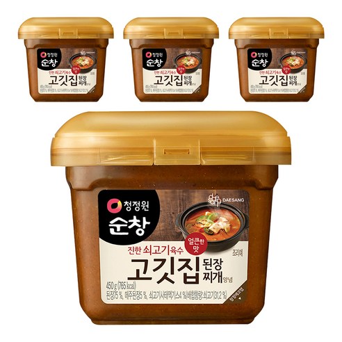 [K쇼핑]청정원 고깃집 된장, 450g, 4개
