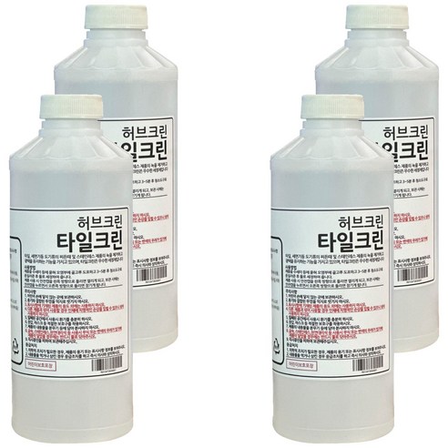 허브크린 타일크린, 1L, 4개