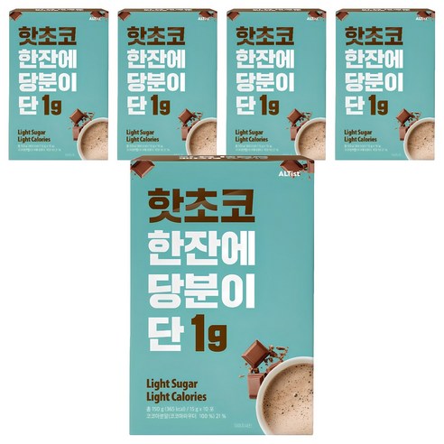 알티스트 한잔에 당분이 단 1g 핫초코분말, 15g, 10개입, 5개