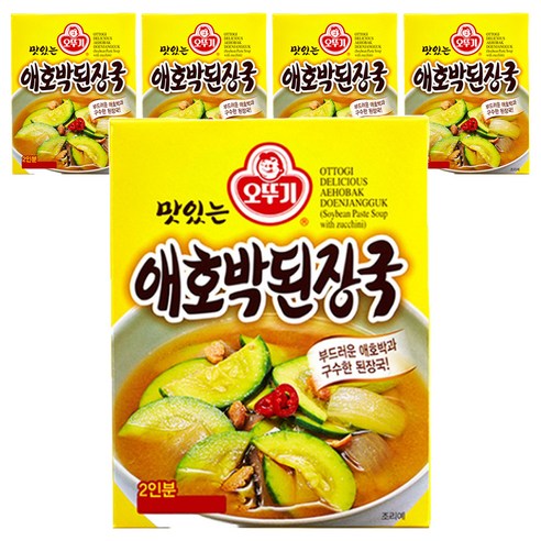 오뚜기 맛있는 애호박 된장국, 36g, 5개