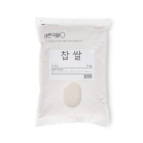 바른곡물 찹쌀, 5kg, 1개