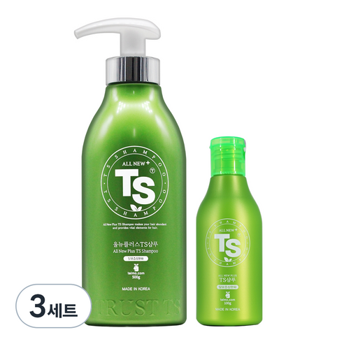 TS 올뉴플러스 샴푸 500g + 100g, 3세트