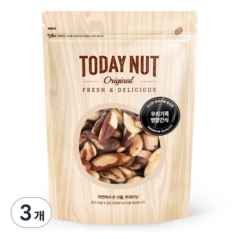 투데이넛 브라질넛, 300g, 3개