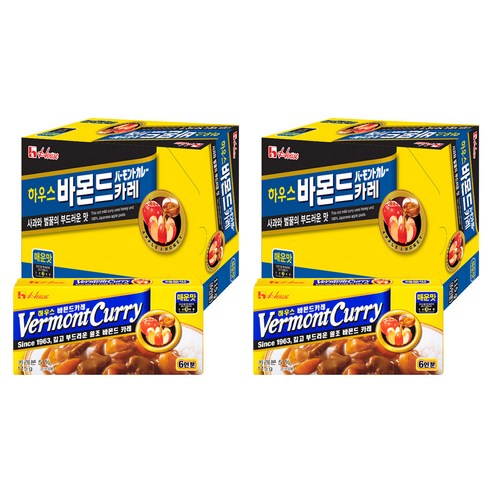 하우스푸즈 바몬드카레 매운맛, 115g, 20개