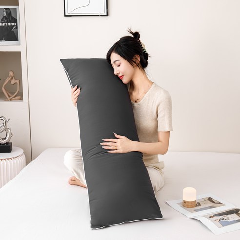 소하임 여름용 냉장고 냉감 바디필로우, 챠콜 그레이