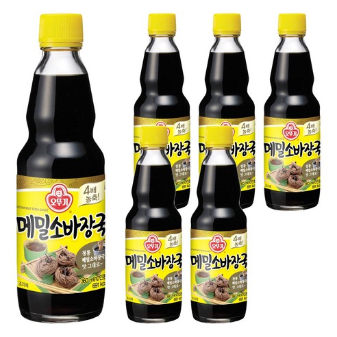 오뚜기 메밀소바장국 소스, 360ml, 6개