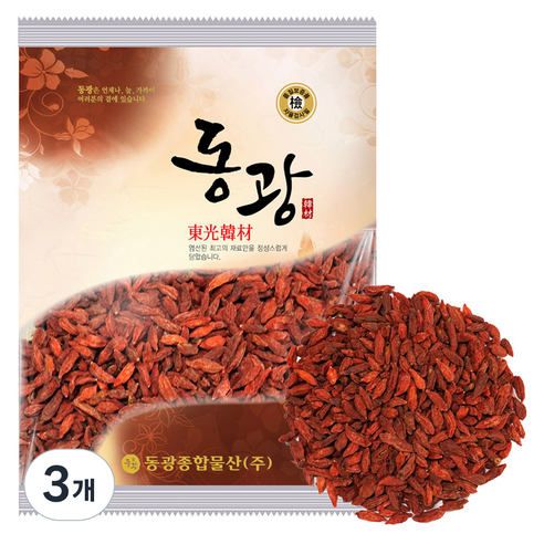 동광한방몰 구기자, 500g, 3개